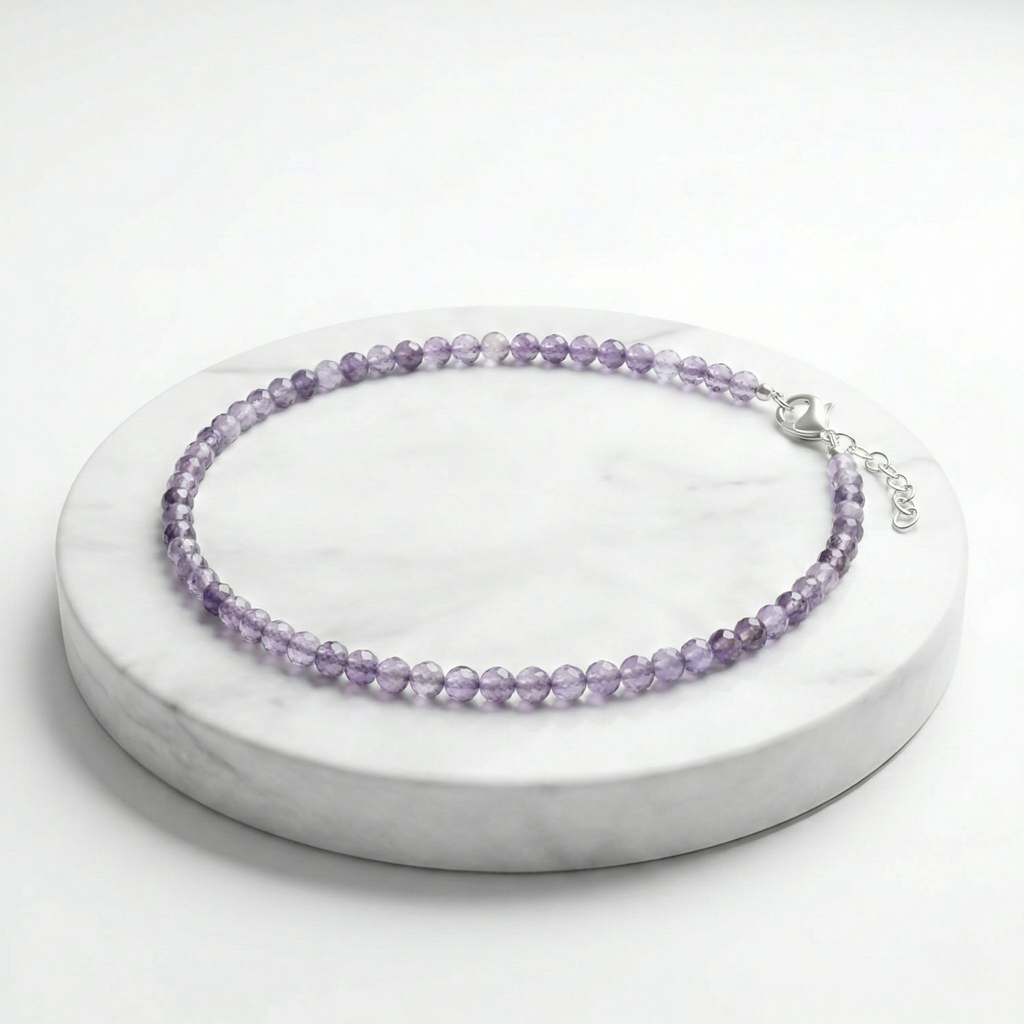 Pulsera de Piedra Natural de Piedra Lunar | Joyería de Cristales de Intuición y Equilibrio Certificada