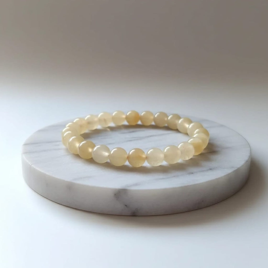 Bracelet en calcite naturelle | Bijou en cristal de guérison certifié