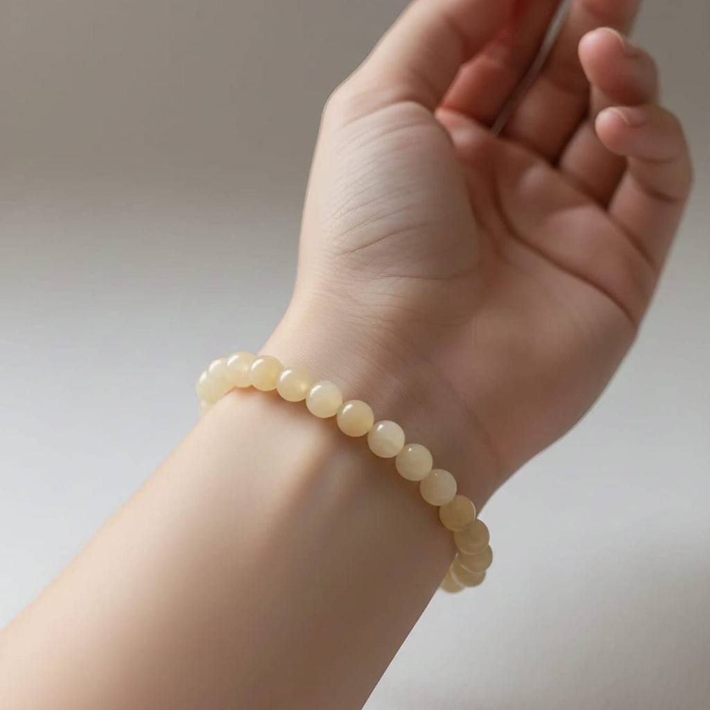 Bracelet en calcite naturelle | Bijou en cristal de guérison certifié