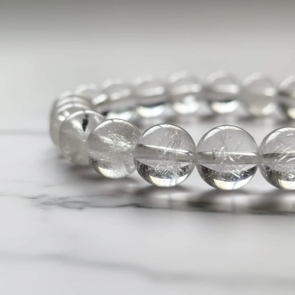 Clear Quartz Natural Stone Bracelet | Certified Master Healer Crystal Jewelry