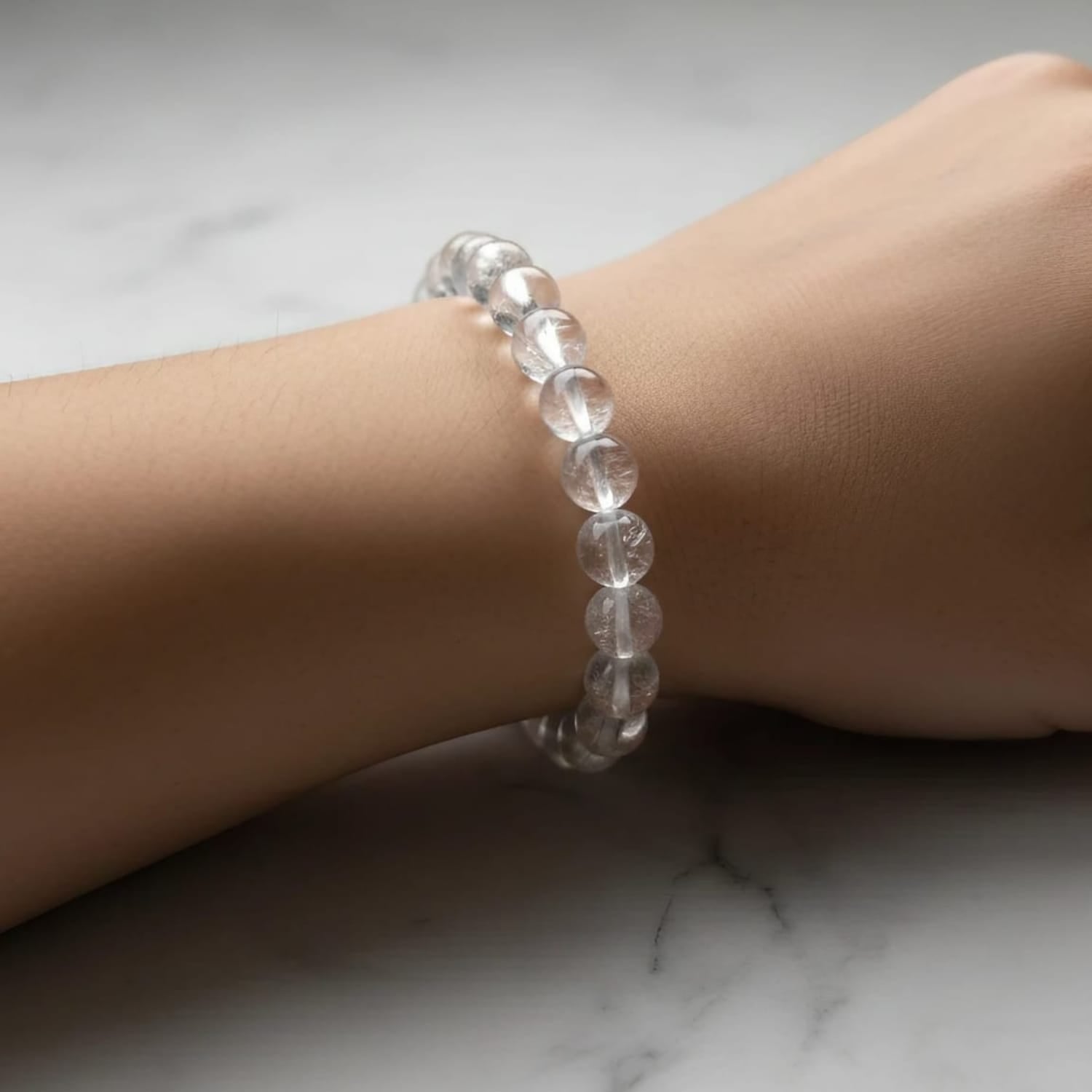 Clear Quartz Natural Stone Bracelet | Certified Master Healer Crystal Jewelry