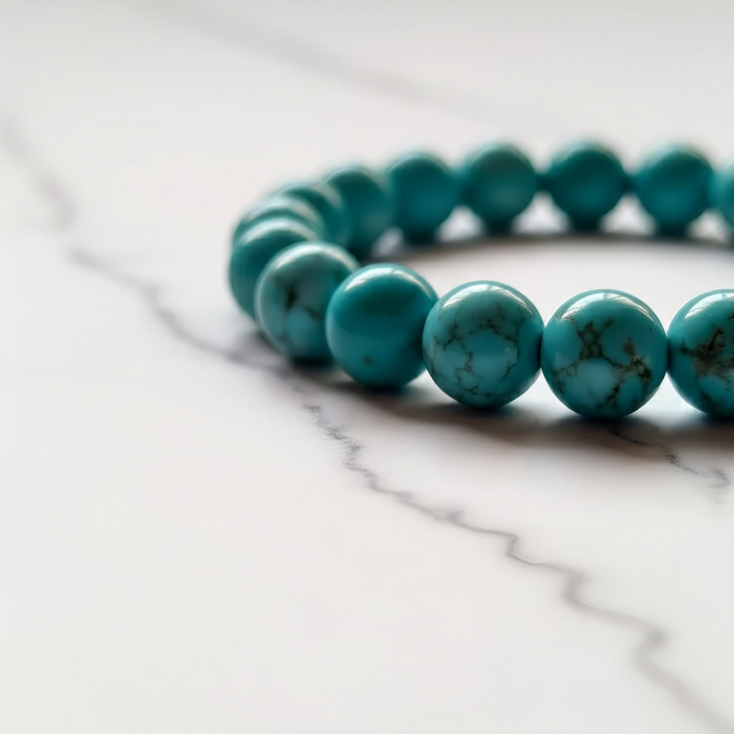 Firoza(Turquoise) Natural Stone Bracelet | Certified Stone of Protection & Prosperity Jewelry