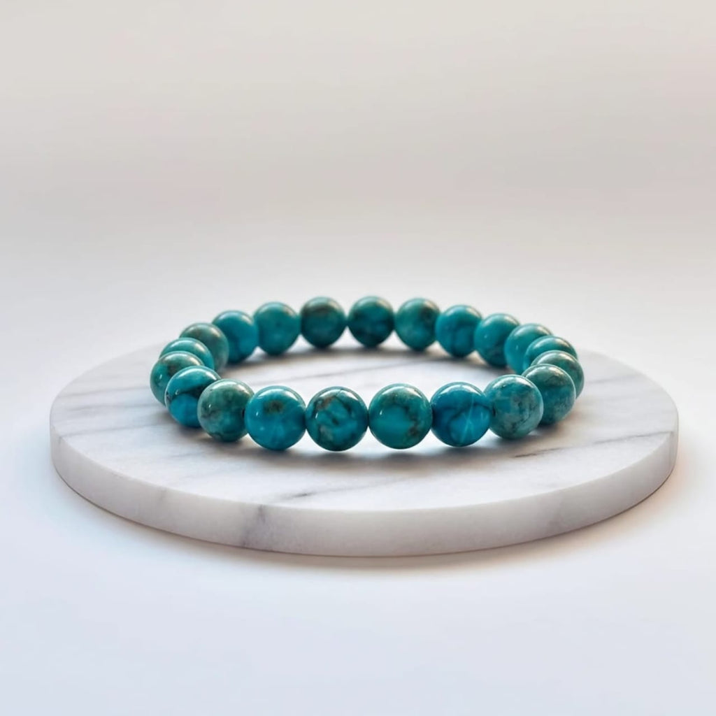 Firoza Natural Stone Bracelet | Certified Protection & Luck Crystal Jewelry