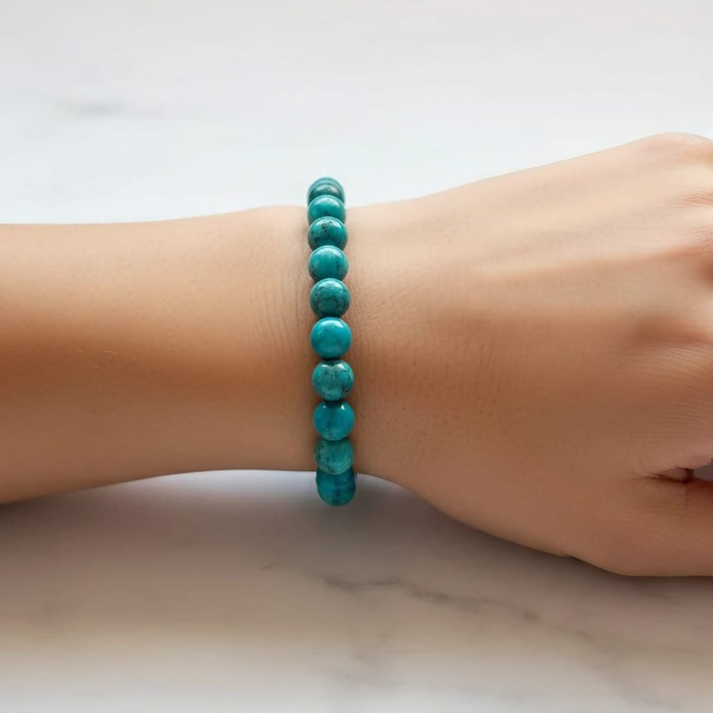 Firoza Natural Stone Bracelet | Certified Protection & Luck Crystal Jewelry