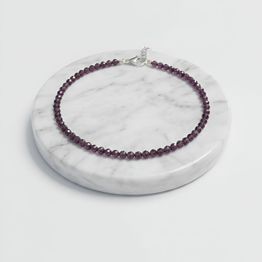 Garnet Natural Stone Anklet | Certified Healing Crystal Jewelry