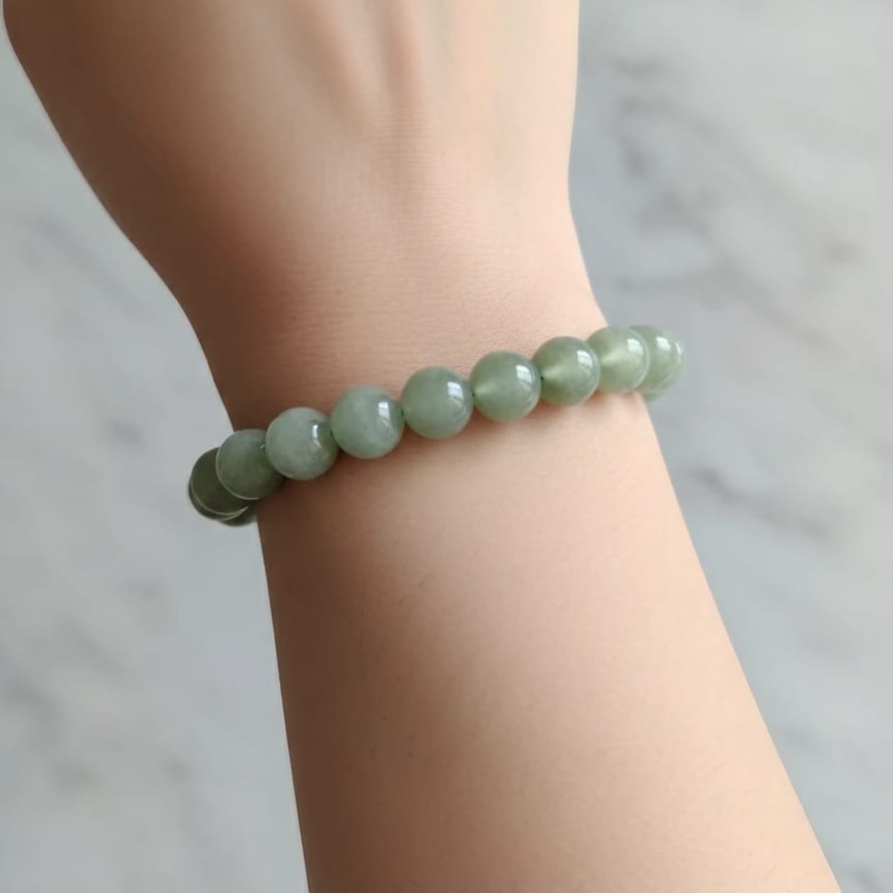 Green Aventurine Natural Stone Bracelet | Certified Stone of Luck & Heart Healing Jewelry