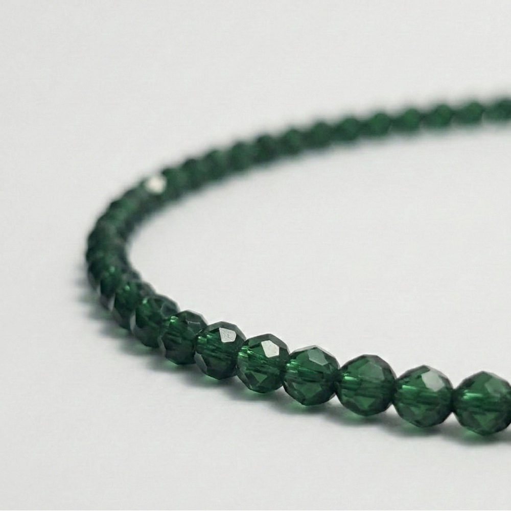 Green Jade Natural Stone Anklet | Certified Healing Crystal Jewelry
