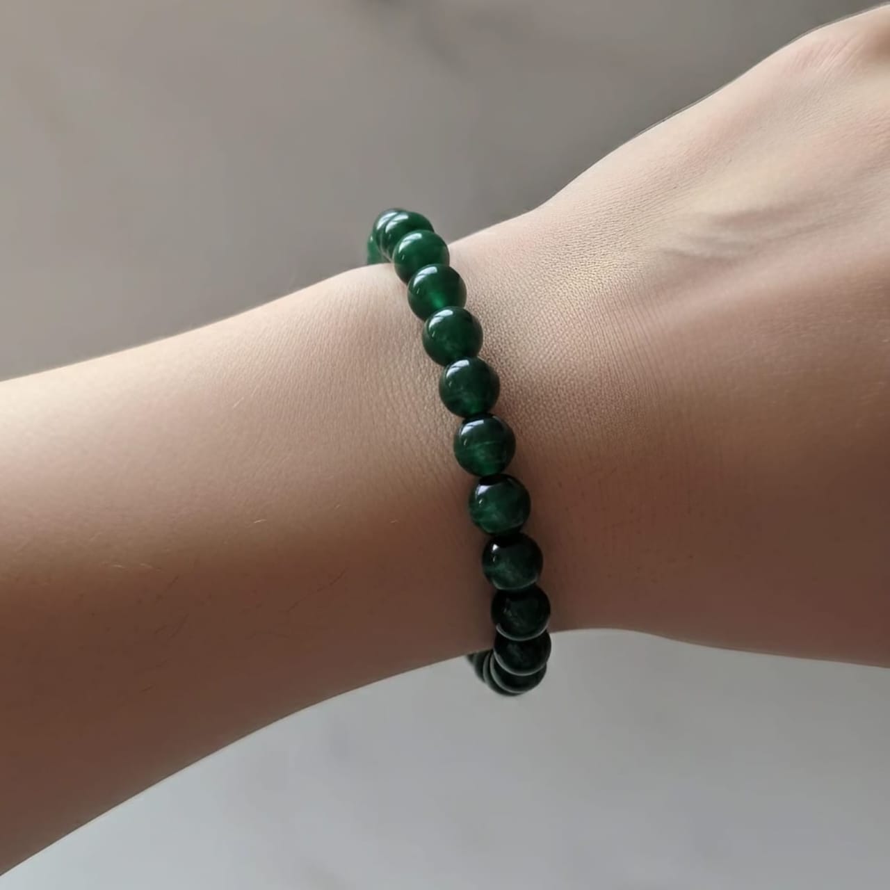 Green Tiger Eye Natural Stone Bracelet | Certified Green Protection Crystal Jewelry
