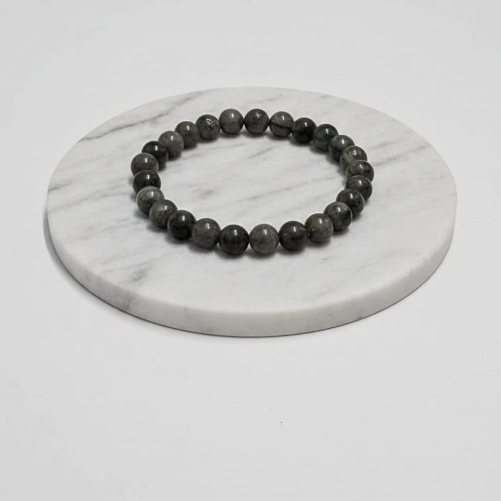 Labradorite Natural Stone Bracelet | Certified Aura Protection & Intuition Crystal Jewelry