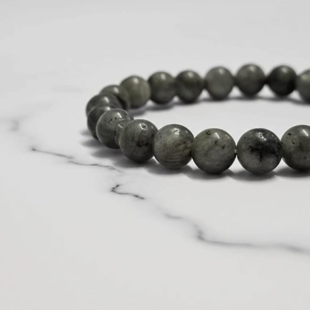 Labradorite Natural Stone Bracelet | Certified Aura Protection & Intuition Crystal Jewelry