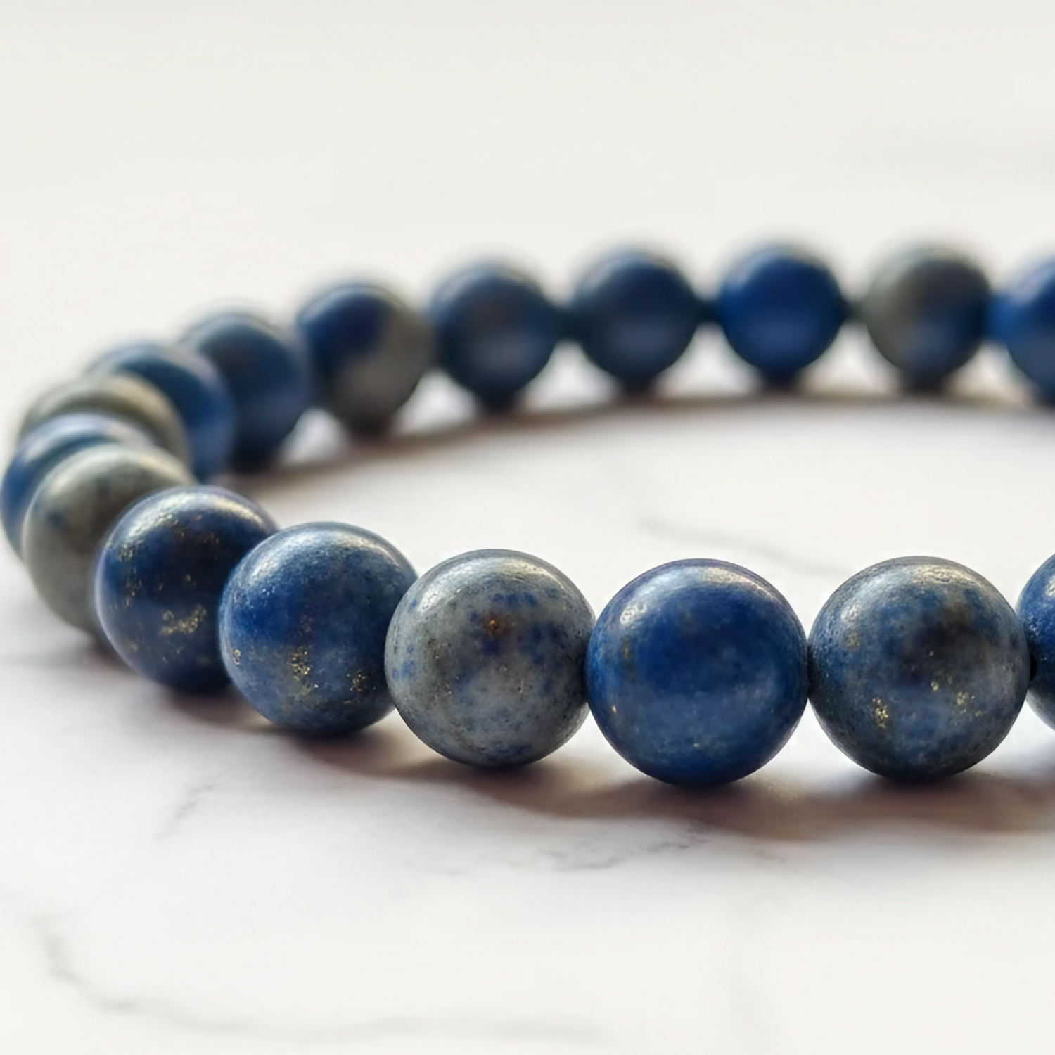 Lapis Lazuli Natural Stone Bracelet | Certified Wisdom & Spiritual Growth Crystal Jewelry