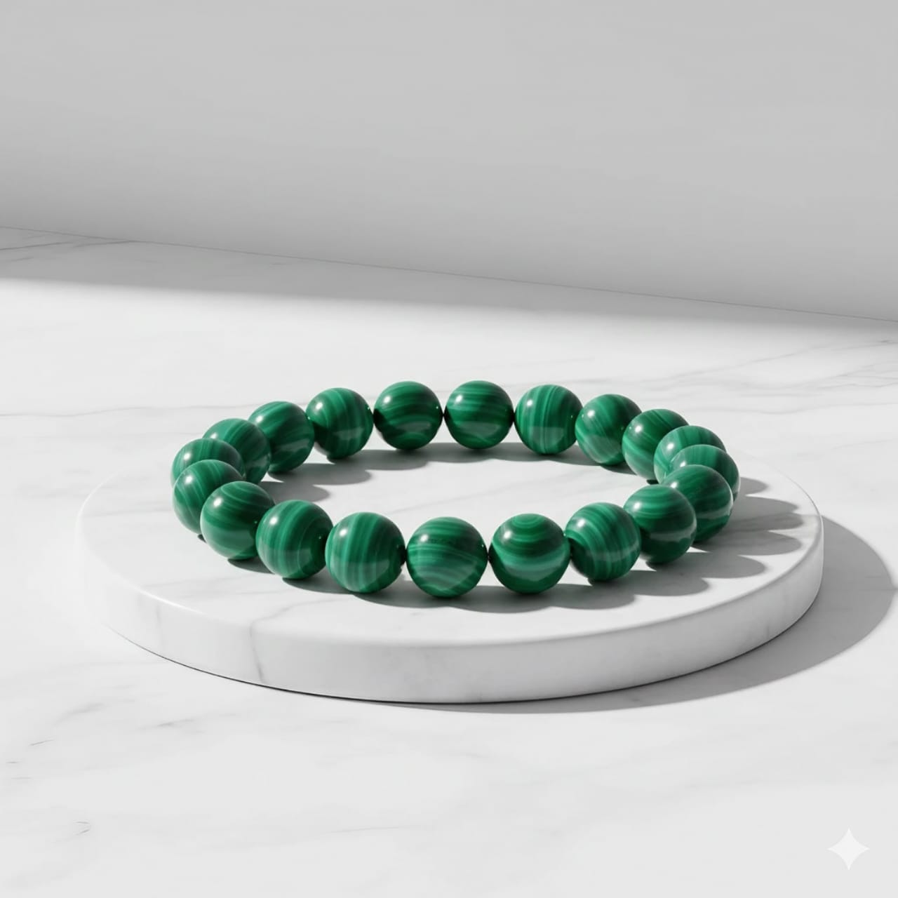 Malachite Natural Stone Bracelet | Certified Deep Healing & Transformation Crystal Jewelry