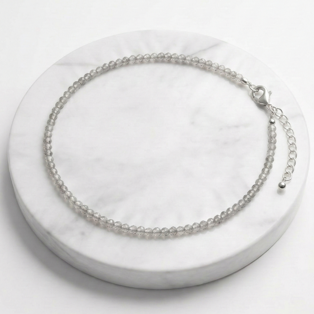 Moonstone Natural Stone Anklet | Certified Healing Crystal Jewelry
