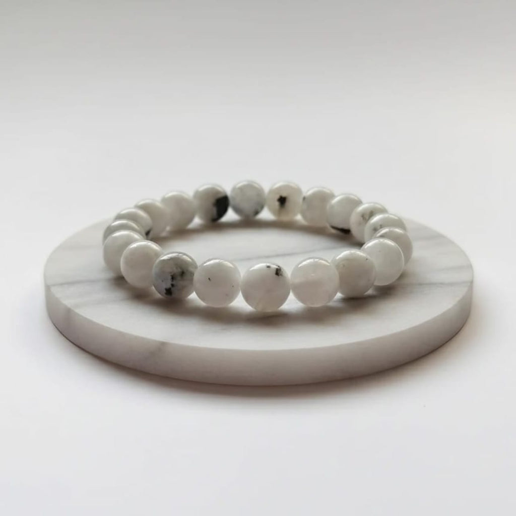 Moon Stone Natural Stone Bracelet | Certified Intuition & Balance Crystal Jewelry