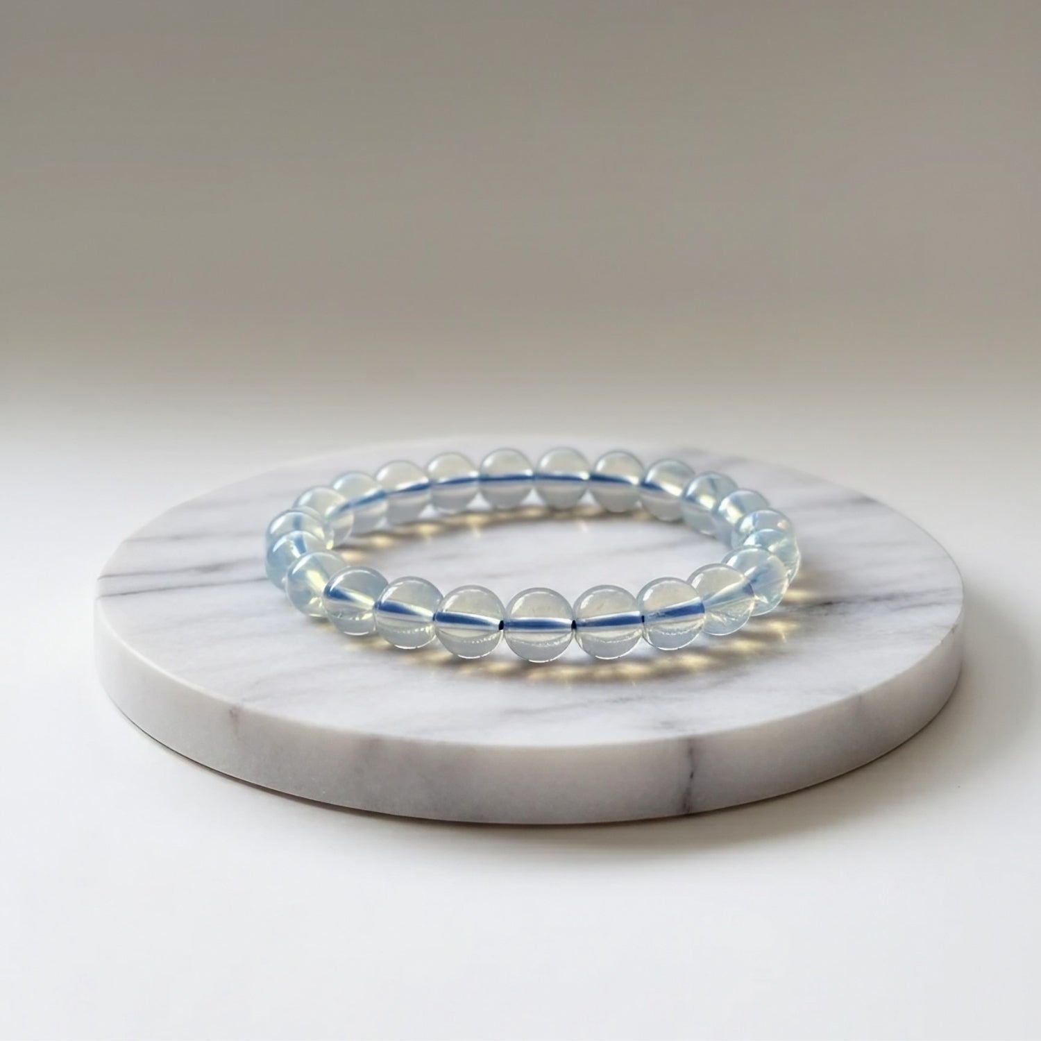 Opalite Natural Stone Bracelet | Certified Persistence & Transition Crystal Jewelry