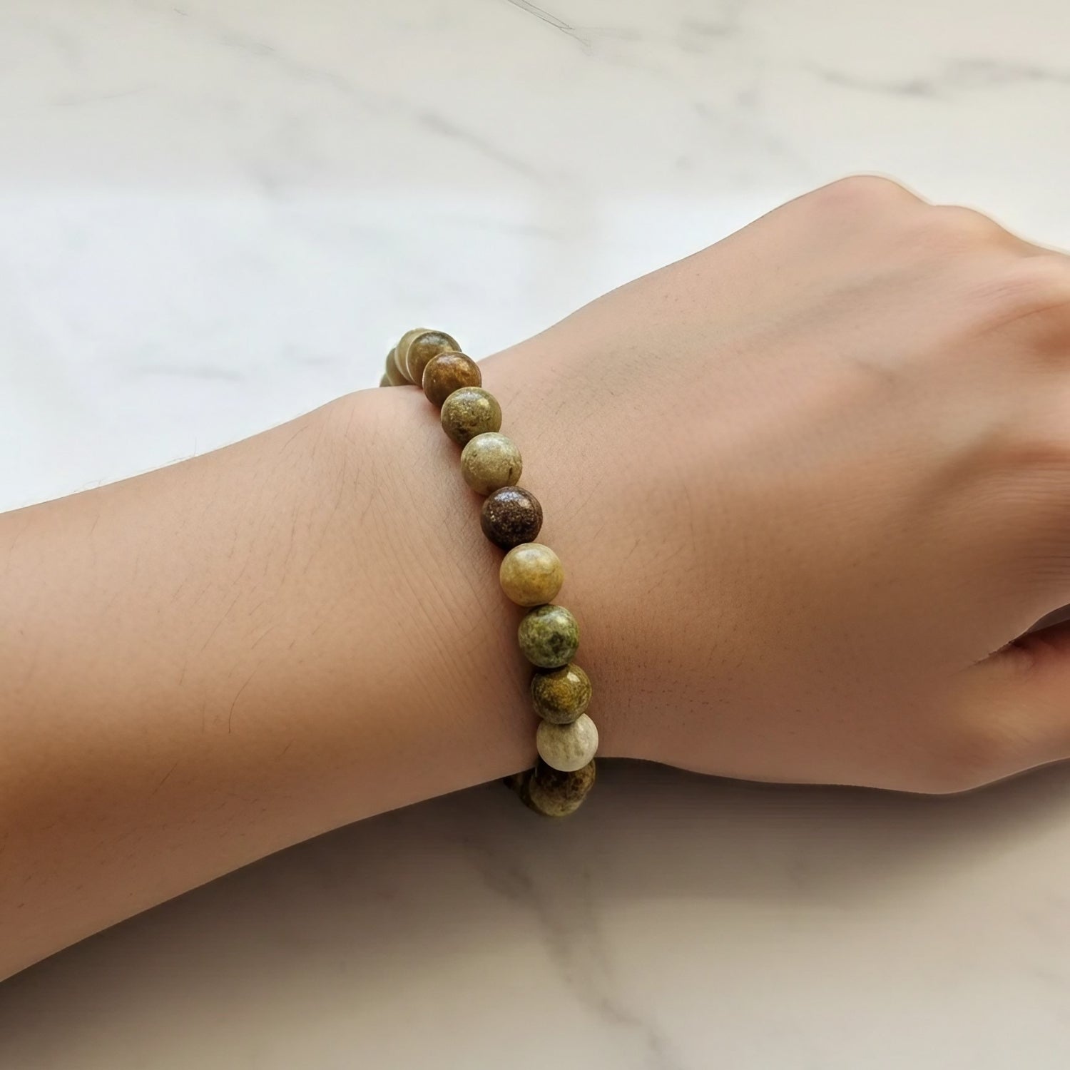 Peridot Natural Stone Bracelet | Certified Prosperity & Renewal Crystal Jewelry