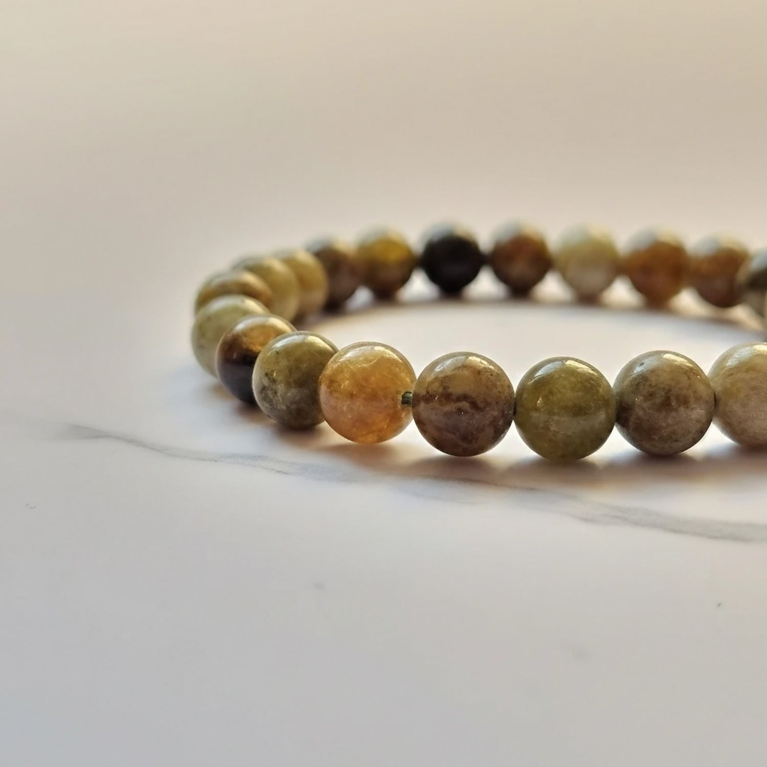 Peridot Natural Stone Bracelet | Certified Prosperity & Renewal Crystal Jewelry