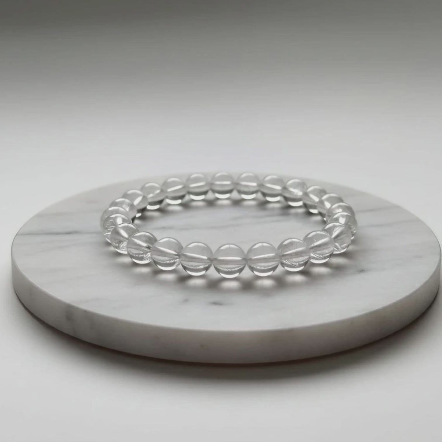Clear Quartz Natural Stone Bracelet | Certified Master Healer Crystal Jewelry