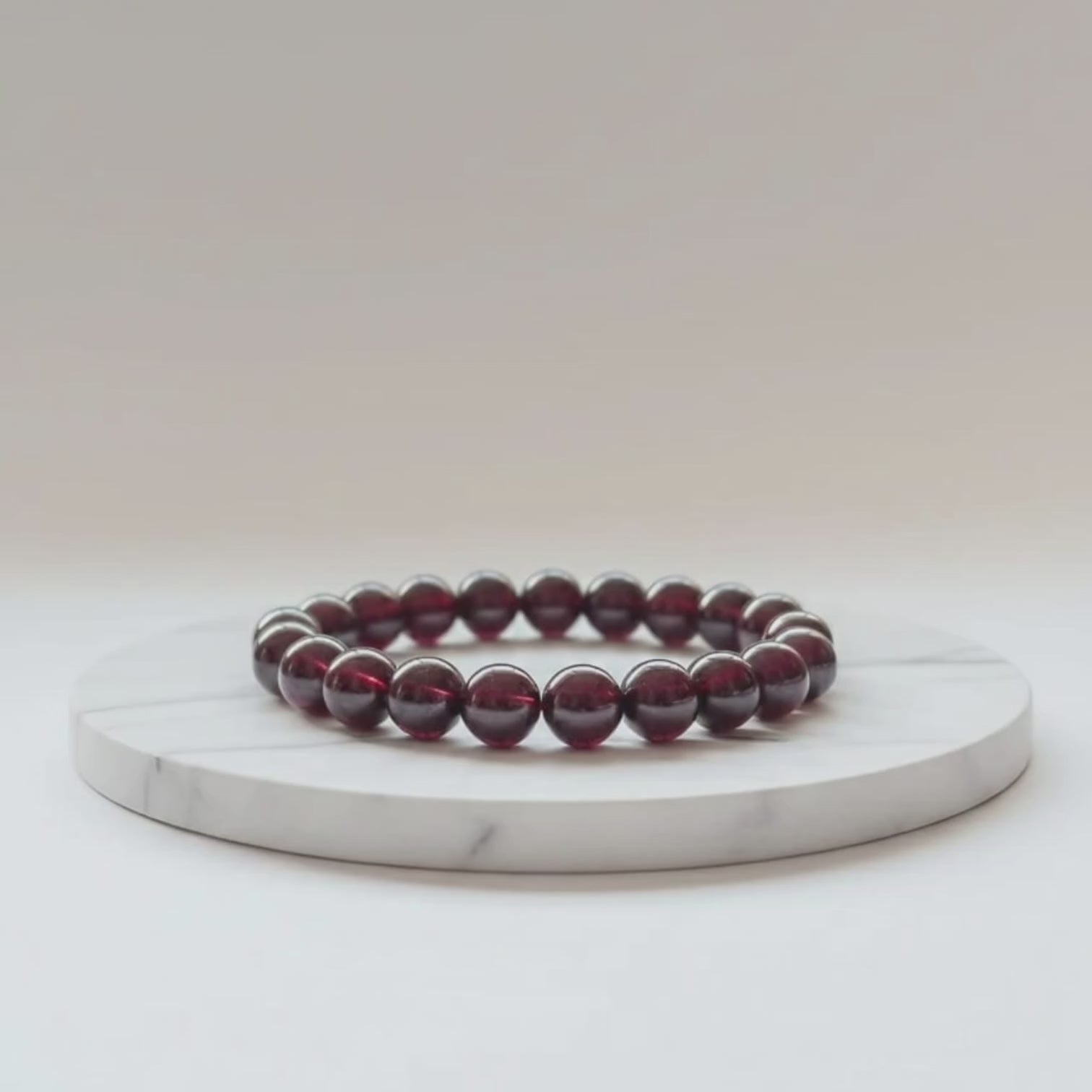 Garnet Natural Stone Bracelet | Certified Stone of Energy & Passion Jewelry