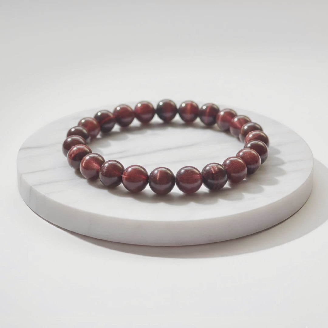 Tiger Eye Natural Stone Bracelet Certified Golden-Brown Healing Crystal Jewelry