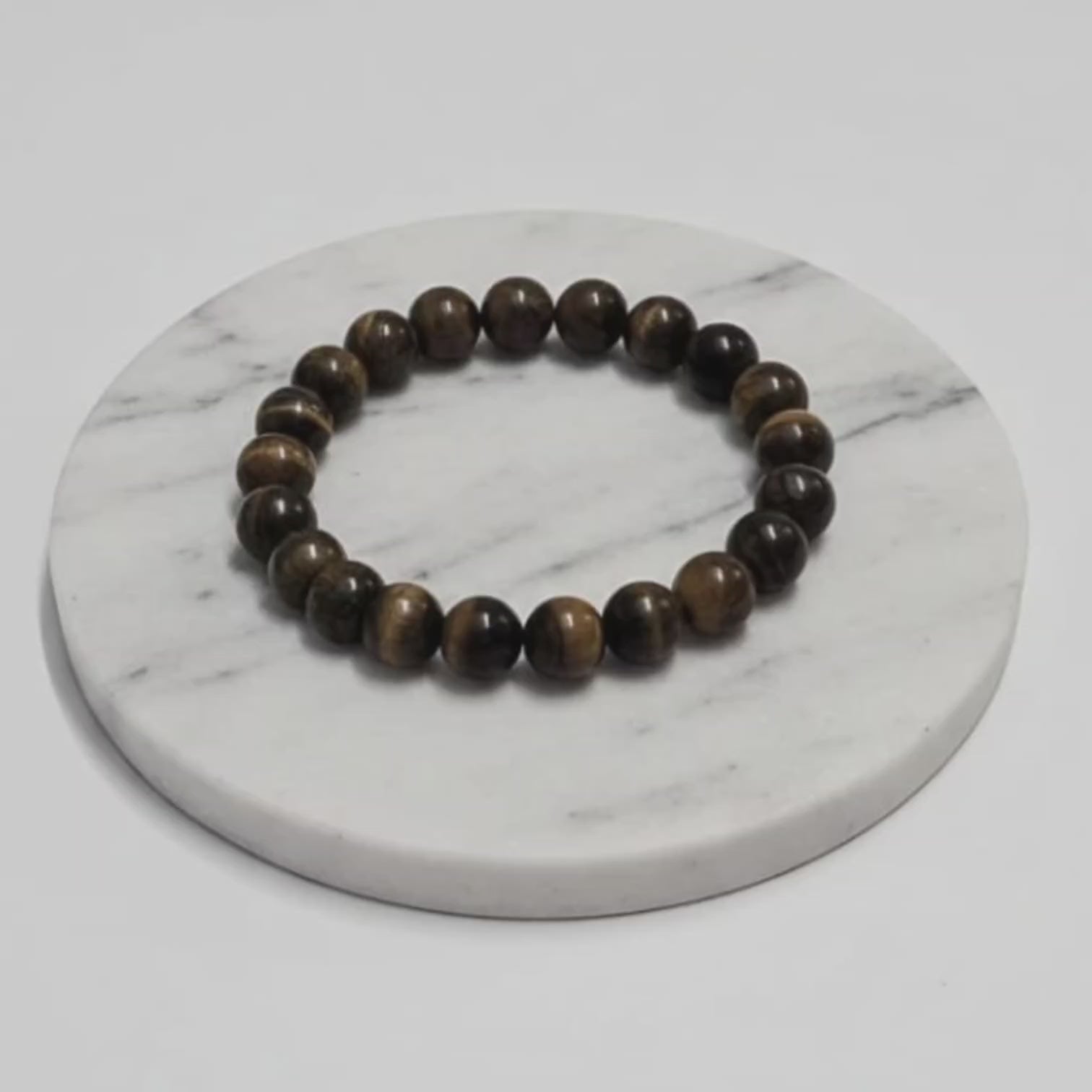 Tiger Eye Natural Stone Bracelet Certified Golden-Brown Healing Crystal Jewelry