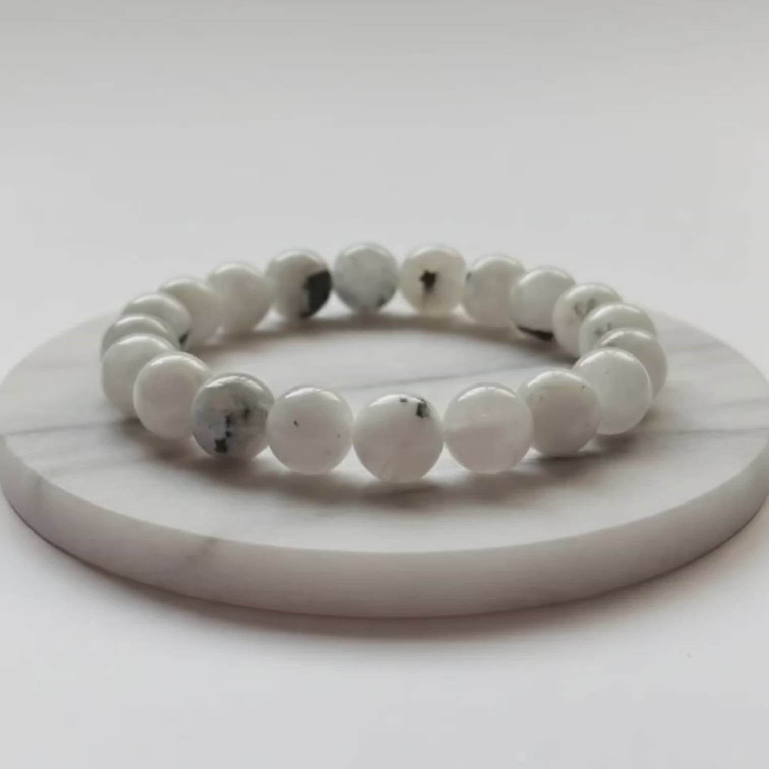 Moon Stone Natural Stone Bracelet | Certified Intuition & Balance Crystal Jewelry