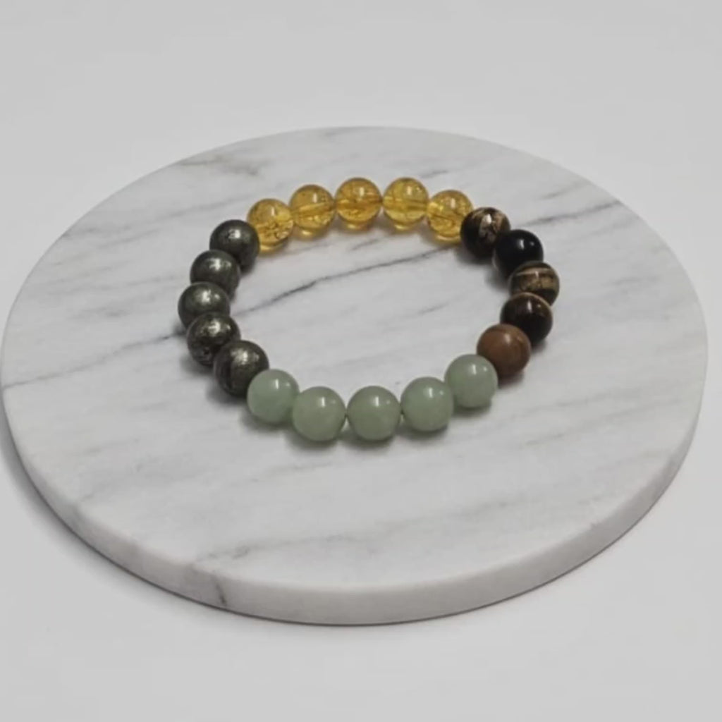 Money Magnet Natural Stone Bracelet | Certified Prosperity & Abundance Crystal Jewelry