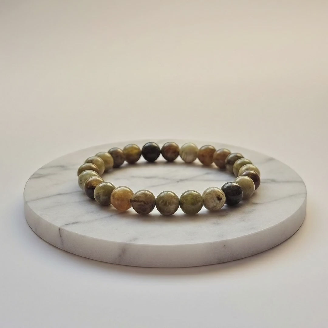 Peridot Natural Stone Bracelet | Certified Prosperity & Renewal Crystal Jewelry