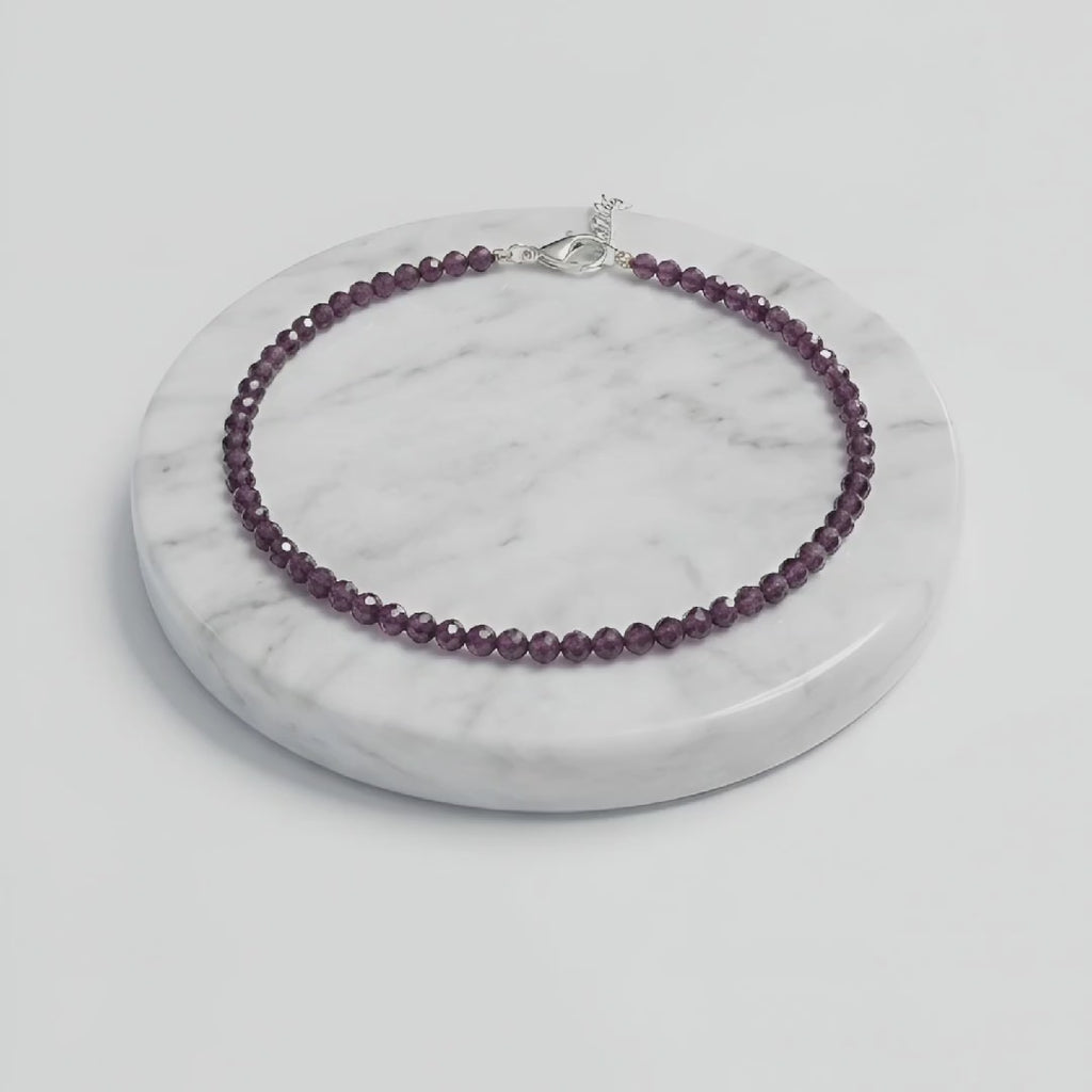 Garnet Natural Stone Anklet | Certified Healing Crystal Jewelry