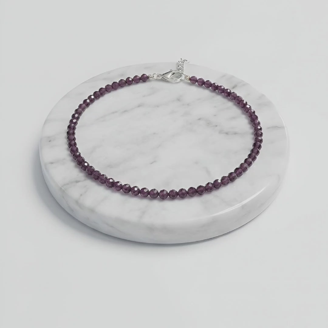 Garnet Natural Stone Anklet | Certified Healing Crystal Jewelry
