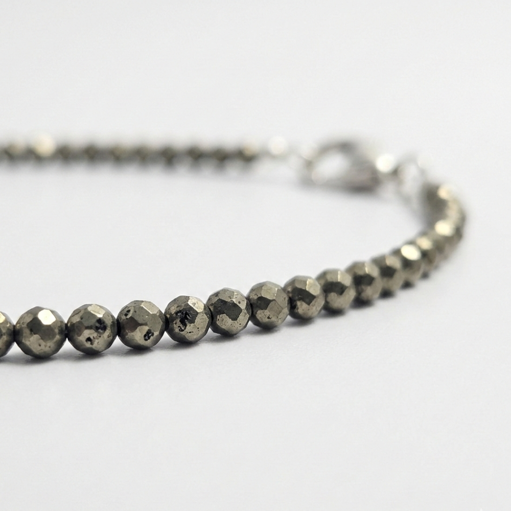 Pyrite Natural Stone Anklet | Certified Healing Crystal Jewelry