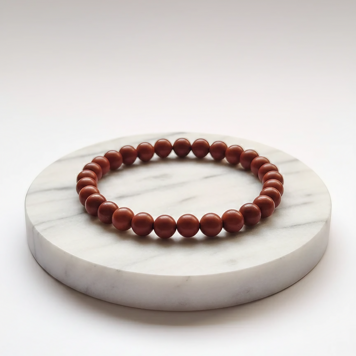 Red Jasper Natural Stone Bracelet | Certified Red Healing Crystal Jewelry