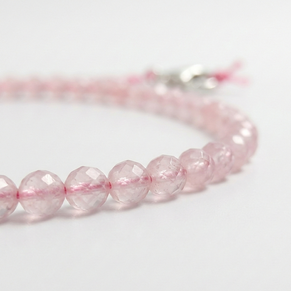 Rose Quartz Natural Stone Anklet | Certified Healing Crystal Jewelry