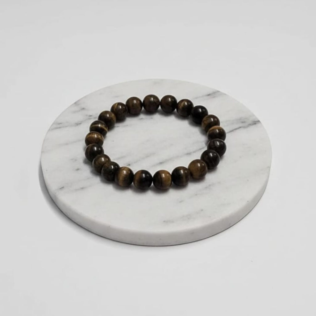 Tiger Eye Natural Stone Bracelet Certified Golden-Brown Healing Crystal Jewelry